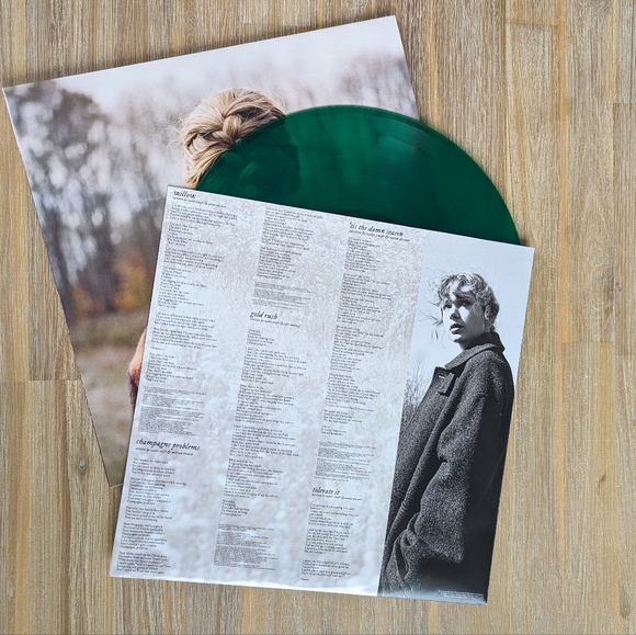 Taylor Swift Evermore Translucent Green Vinyl - Picture 2 of 3
